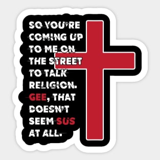 Geesus Christ Sticker